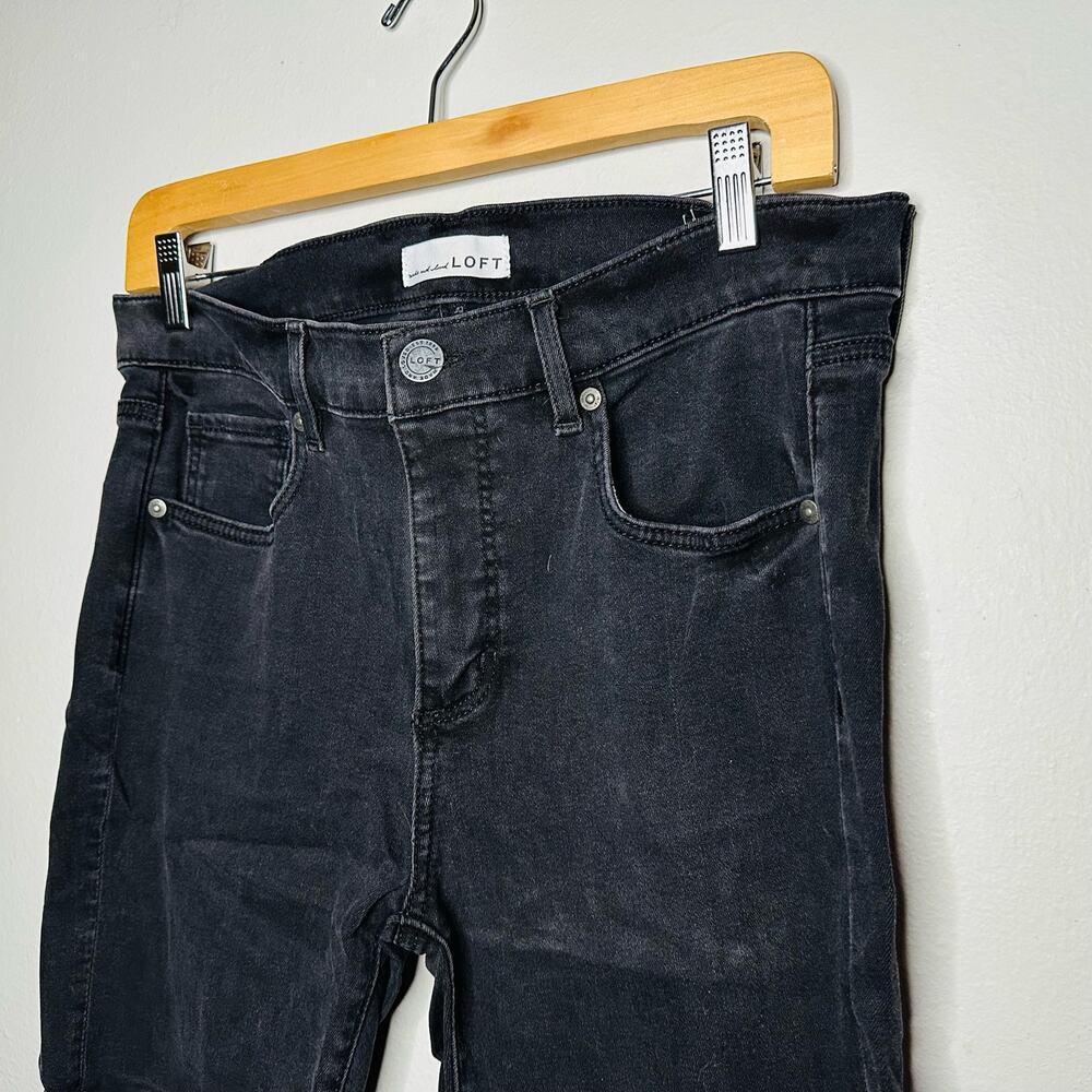 Made and Loved LOFT Women’s Black Ultra Skinny Denim Jeans Size 29 - Picture 8 of 9